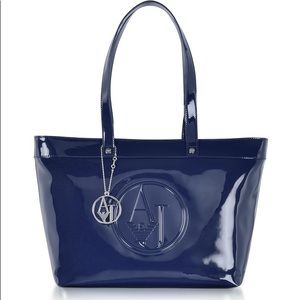 NWT!! Authentic Armani Jeans patent leather purse